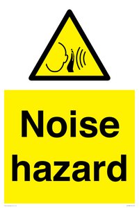 Warning: Noise hazard